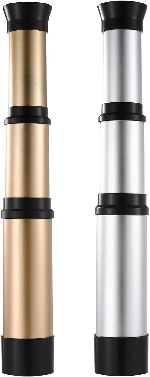 Piraten Monoculaire Verrekijker: 2 Stuks Inklapbare Handheld Brass Telescopen voor Reizen, Spelletjes en Jagen