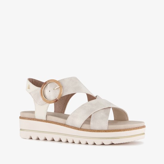 Softline dames sandalen met H leest beige - Maat 40