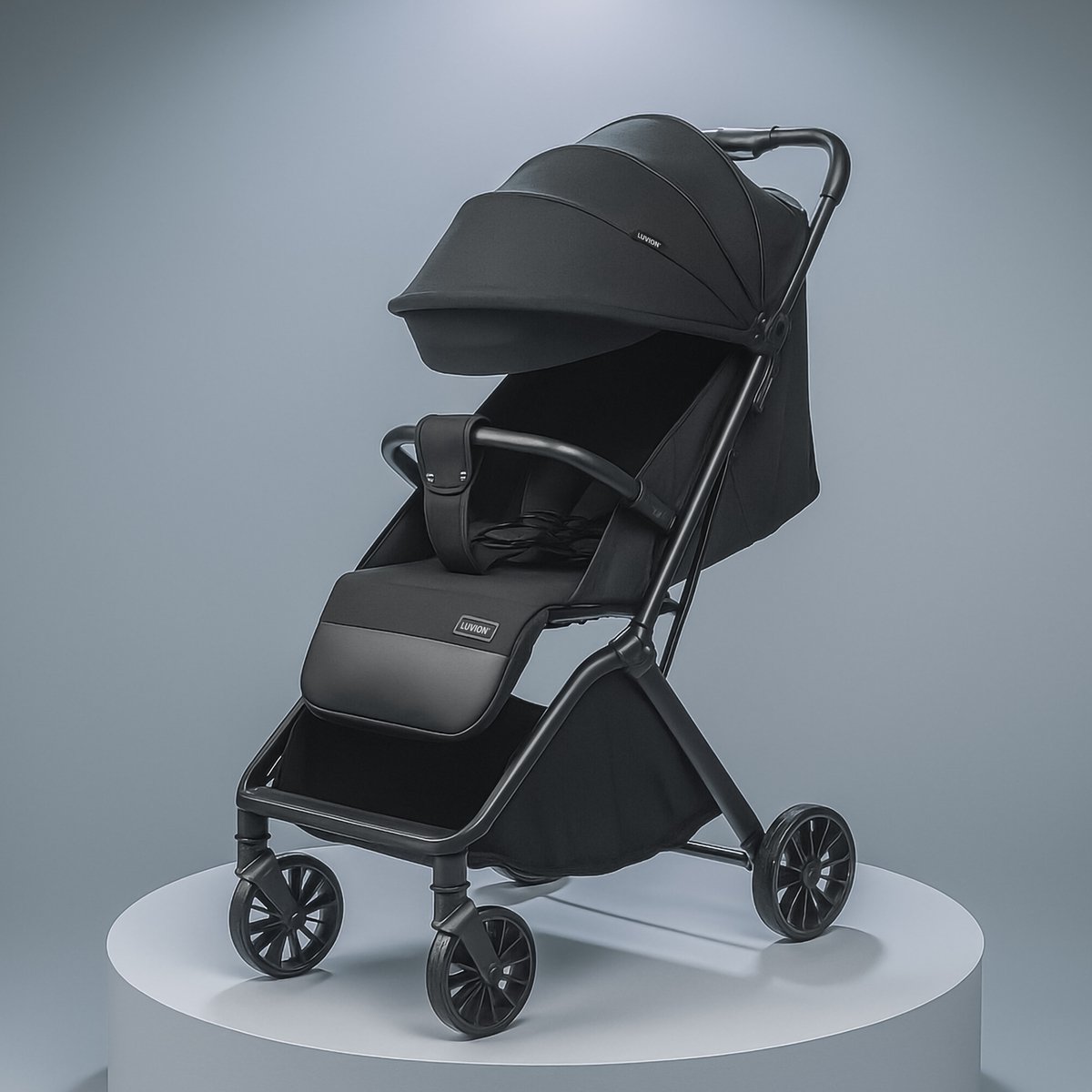 LUVION® Oslo Buggy - Plooibuggy lichtgewicht inklapbaar - Zwart - Inclusief Travel Bag — cadeau in Cadeau-ideeën - foto 4
