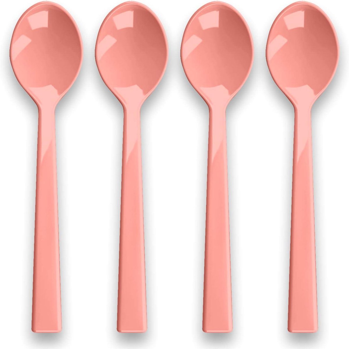 Dessertlepels Set - Melamine Lepels - IJs Eten - Onbreekbaar Materiaal - 157 cm - Bessen & Kersen