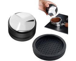 Barista Koffieverdeler - 53mm - 3 pads - Zware kwaliteit - Koffie Distributeur - Espresso Verdeler - Espressomachine - Koffie Tamper - Koffie Stamper - Barista Essentials - Barista essential - Espresso Verdeler - Koffie Tamper - Zwart