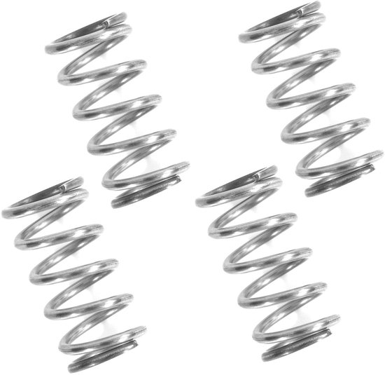 Drukveren Set - Compressieveren RVS - Mechanische Toepassingen - Hoge Elasticiteit - 4 Stuks 30mm - Metaal