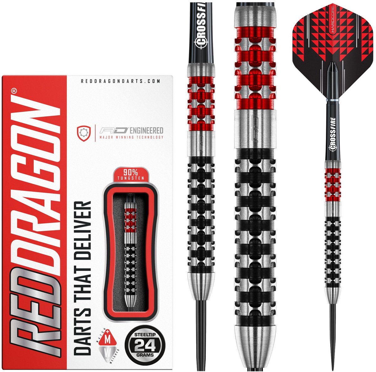 Red Dragon Crossfire 90% - Dartpijlen