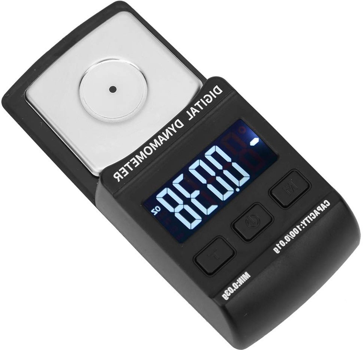 Digitale Drukmeter en Stylus Krachtmeter met LCD Scherm, 100g/0.01g Precisie, Voor Platenspelers en Audioapparatuur, RVS Zwart