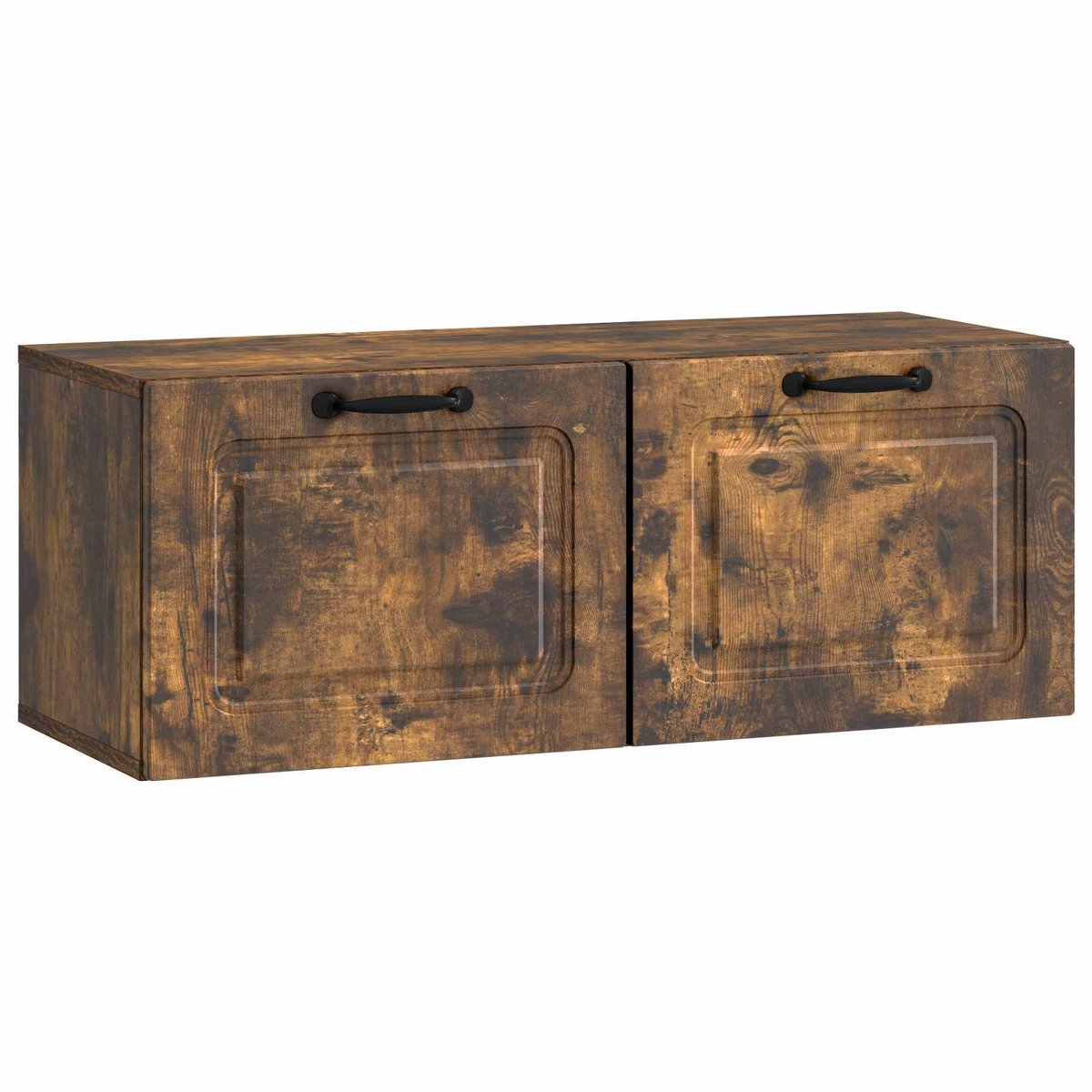 vidaXL - Wandmontage - TV-kast - Gerookt - eiken - 78,5 - x - 31 - x - 30 - cm