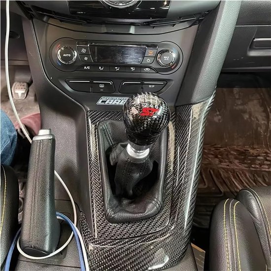 Schakelpookknop Carbon Fiber - Pookknop Auto - Auto Interieur Upgraden - 6 Versnellingen Racing Stijl - Standaard Maat - Zwart — afbeelding 2