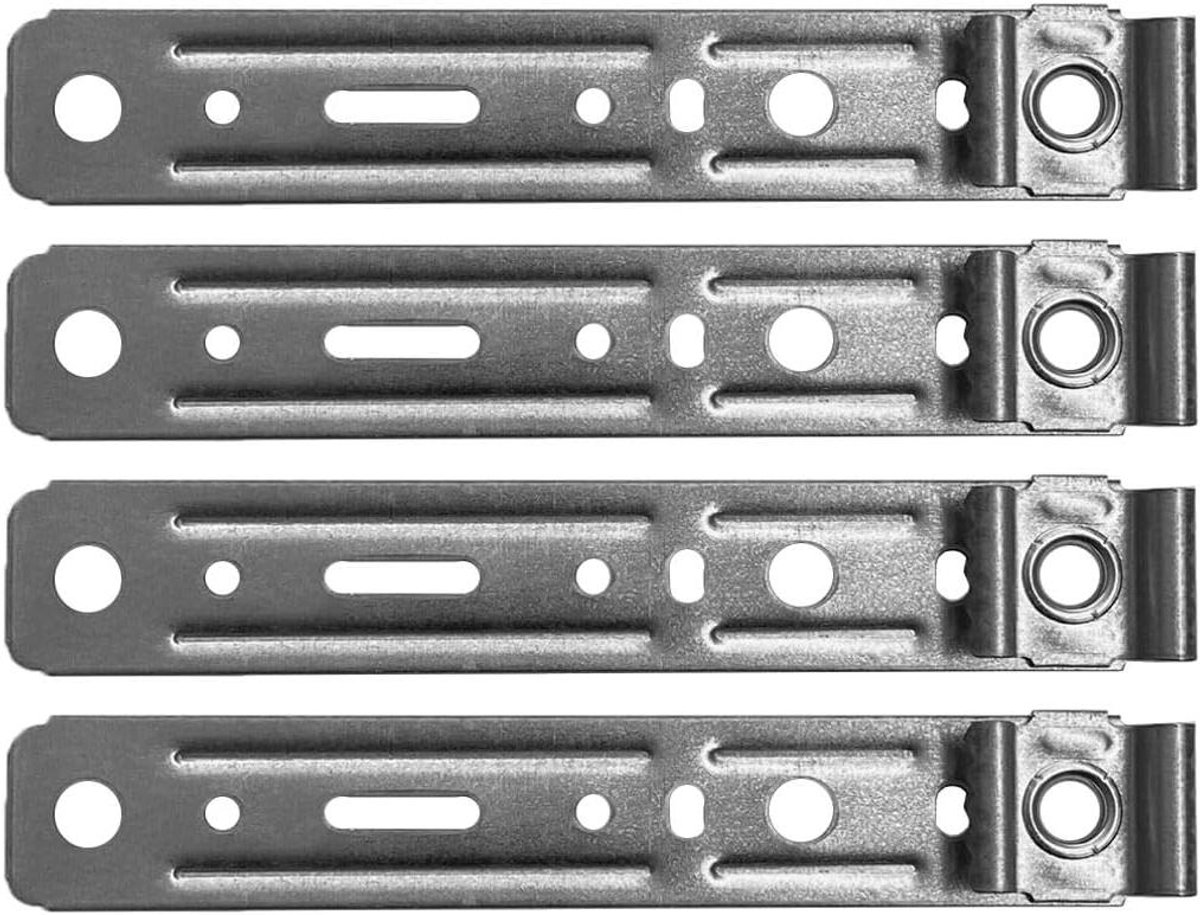 Wandanker Set - Raambevestiging - Raam Installatie - Verzinkt Staal - 4 Stuks - Zilver