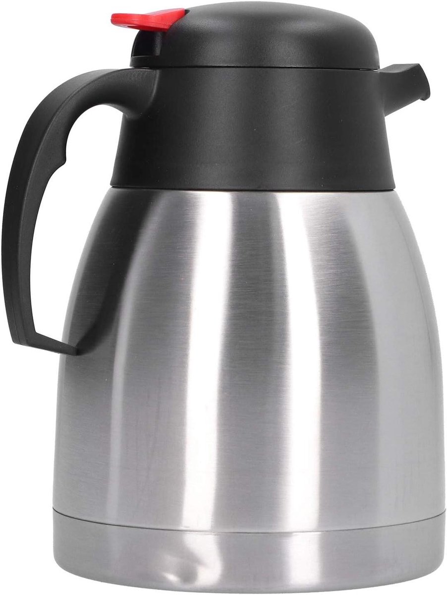 Vacuümketel - Thermoskan - Warme Dranken - Lekvrij Deksel - 15 Liter - Zilver