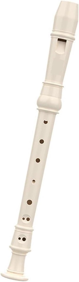 Sopraanblokfluit - Muziekfluit - Muziek Maken - Duits ontwerp - 36 cm - Wit