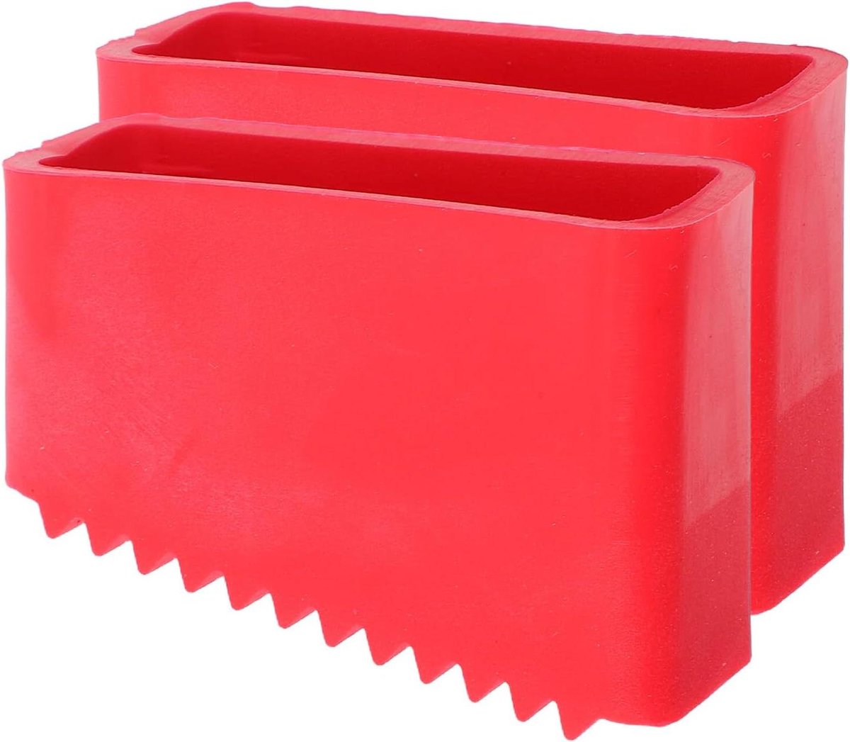Ladder Voet Covers - Antislip Rubber - Veilig Werken - Dikke Bescherming - 2 Stuks - Rood