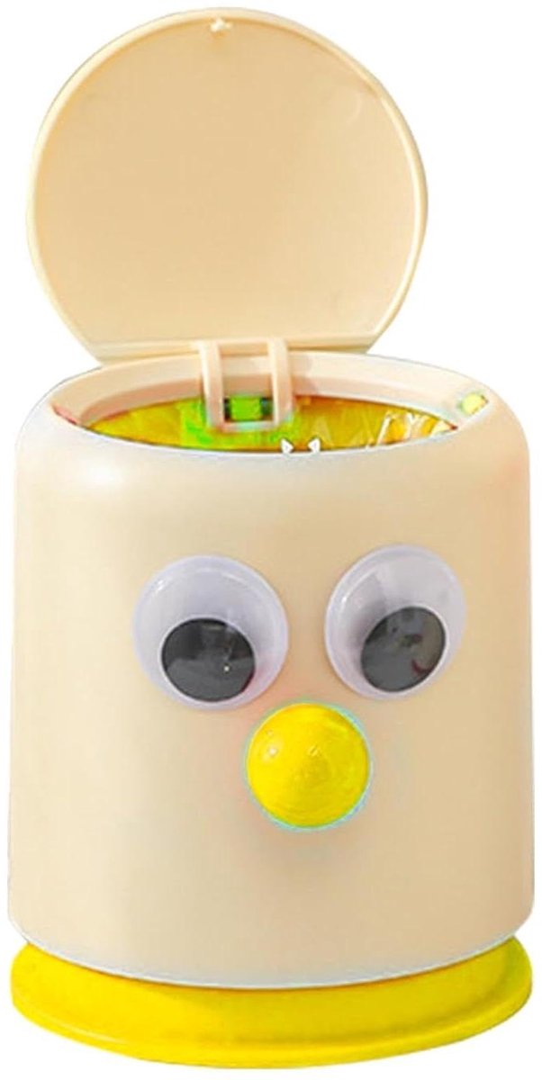 Desktop Prullenbak - Kleine Afvalbak Bureau - Bureau Opruimen - Schattig Groot Oog Design