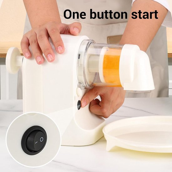 Elektrische IJsmachine - Crushed Ice Maker - Smoothies Maken - USB Oplaadbaar - 2000mAh Batterij - Wit — afbeelding 3