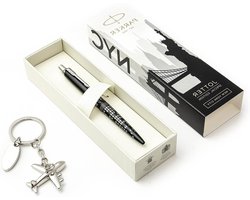 Parker Jotter Balpen Set - Schrijfinstrument Cadeau - Schrijven met Stijl - Limited Edition NYC Design - 70 Gram - Zwart
