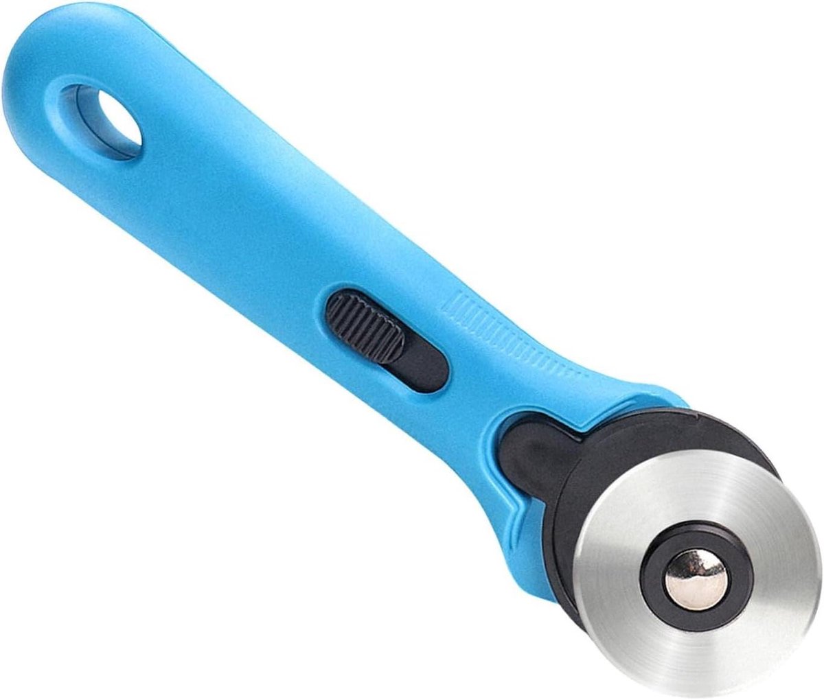 Rolmes voor Stoffen - Stofsnijder Rolsnijder - Precisie Snijden - Ergonomische Handgreep - 34.5 x 10.3 cm - Grijs