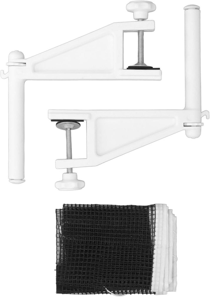 Tafeltennis Net en Paal - Pingpong Set - Sport Spelen - Milieuvriendelijk Plastic - 1 Set - Zwart