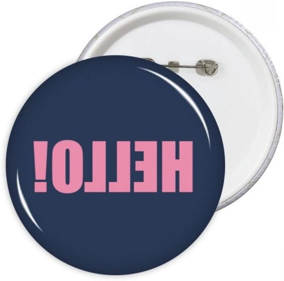 Ronde Pins Badge - Decoratie Knop - Kleding Versieren - Krasbestendig Mylar - 5 Stuks - Zwart