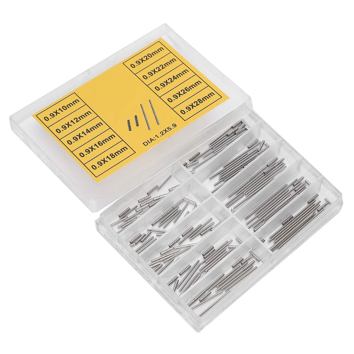Dailygoody - Horlogeband Buizen Pins - Stalen Horloge Band Tool - Zilver - Geschikt voor Horlogemakers - 24 Stuks voor Reparatie