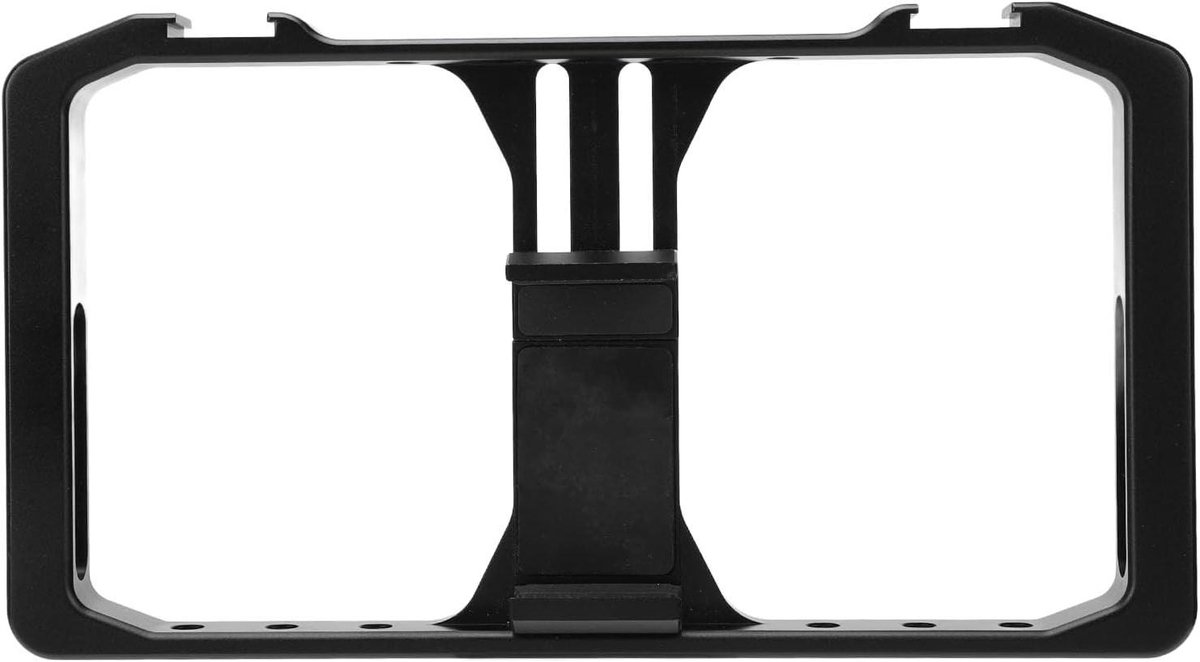 Smartphone Stabilisator - Video Kooi - Video Opnames Maken - Meerdere Schroefgaten - 5.5-8.5 cm Breedte - Grijs