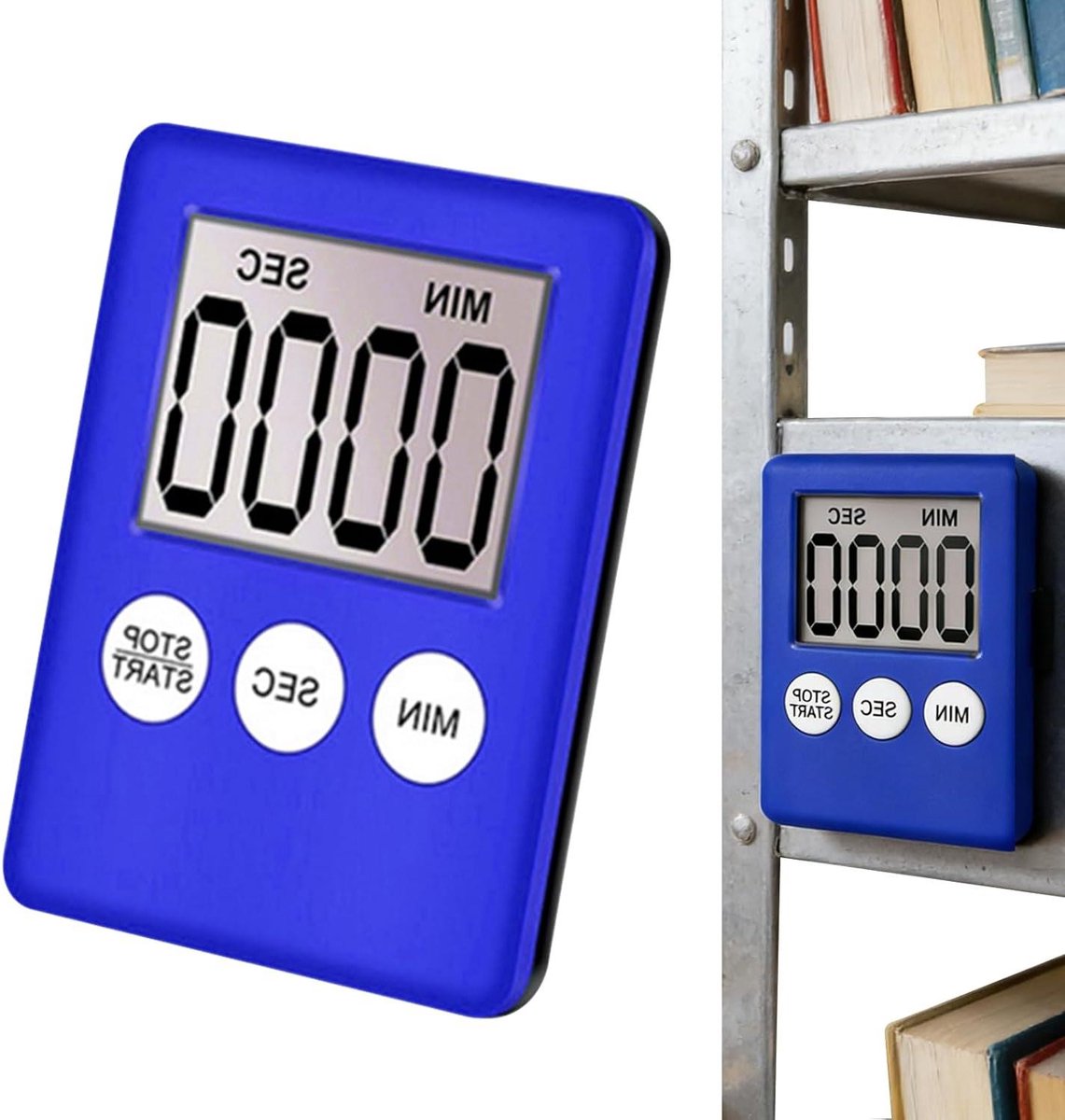 Digitale Kookwekker - Keuken Timer - Nauwkeurig Koken - Stille Timerfunctie - 99 Minuten - Wit
