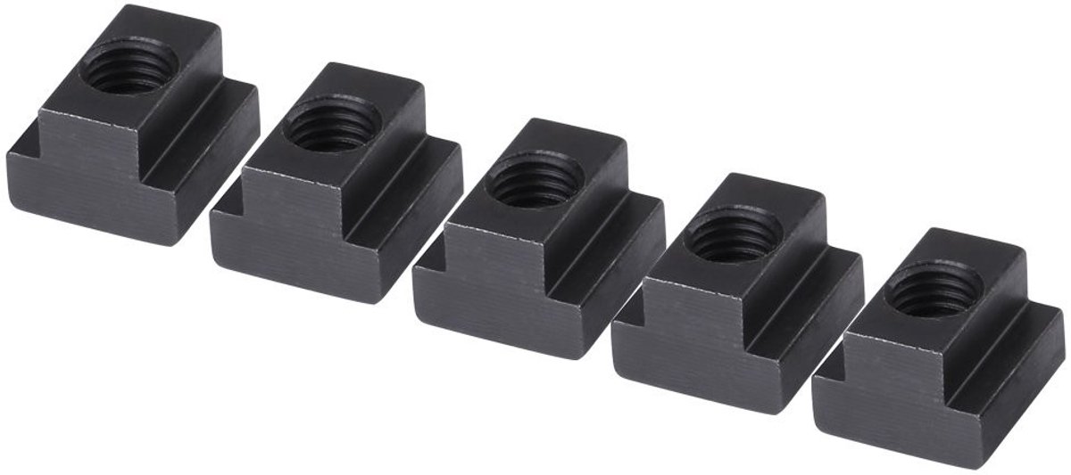 Dailygoody - T Slot Nuts - T Lock - Perfect voor Machinebouw - Zwart - M12 - Ideaal voor Houtbewerking - 5 Stuks
