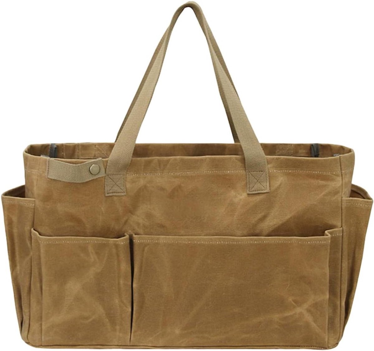 Opbergtas Camping - Keukengerei Tas - Outdoor Organisatie - Waterdicht Zeildoek - 46 x 17.5 x 28 cm - Khaki