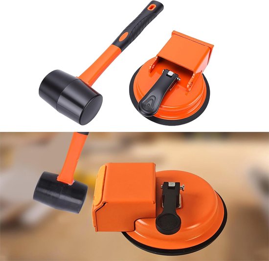 Vloer Reparatiegereedschap - Vloer Fixer - Vloeren Egaliseren - Sterke Zuigkracht - 118 Mm - Zwart — afbeelding 4