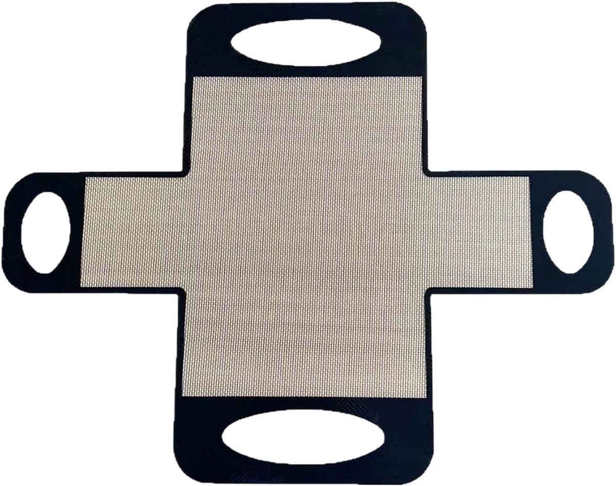 Herbruikbare Bakmat - Siliconen Bakgerei - Bakken Thuis - Antiaanbaklaag - 39 x 49 cm - Zwart