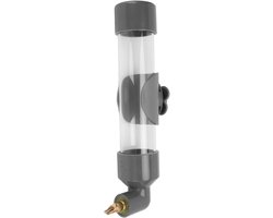 Automatische Drinker voor Vogels, Waterdispenser voor Papegaaien en Parkieten, Vogelkooi Accessoires en Drinkfontein (Grijs)