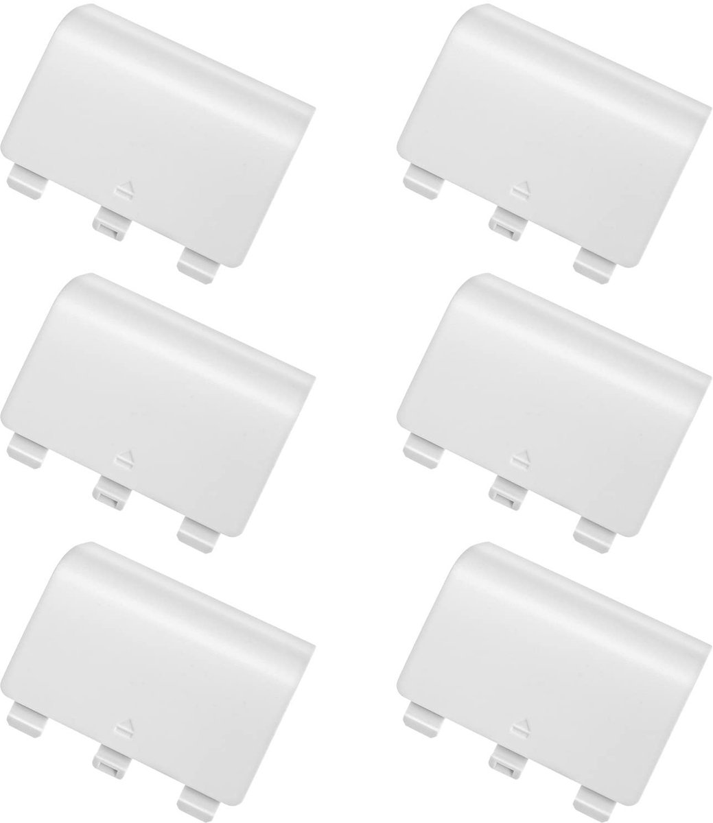 Dailygoody - Vervangende Batterijbeschermers - Duurzaam en Betrouwbaar - Wit - Compatibel met Xbox Series X S - 6 Stuks - Ideaal voor Gamers