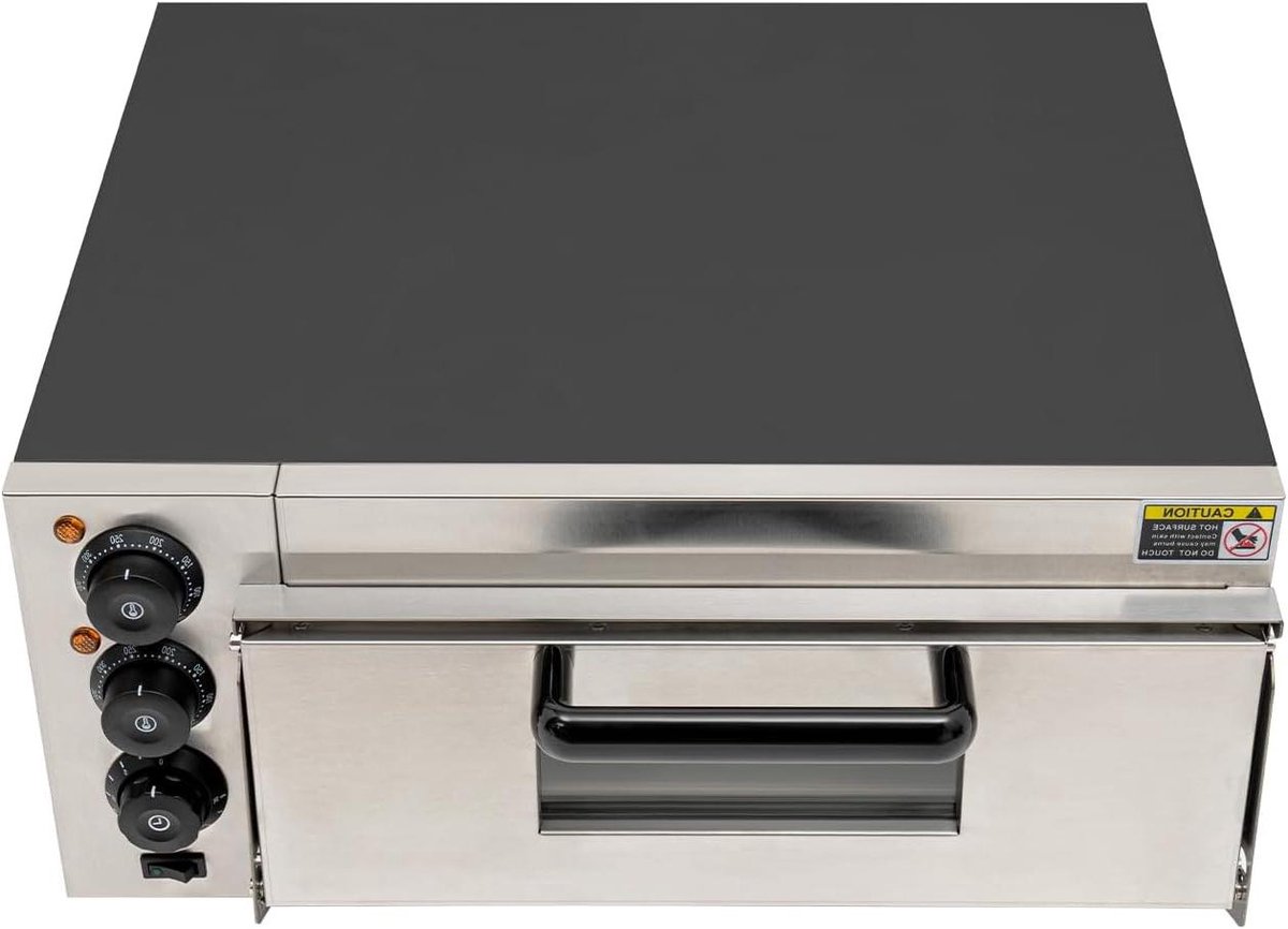 Pizza Oven Elektrisch Keuken Oven Lekkere Pizza Bakken Precieze Temperatuur Controle 20 Liter Capaciteit Zwart Zilver