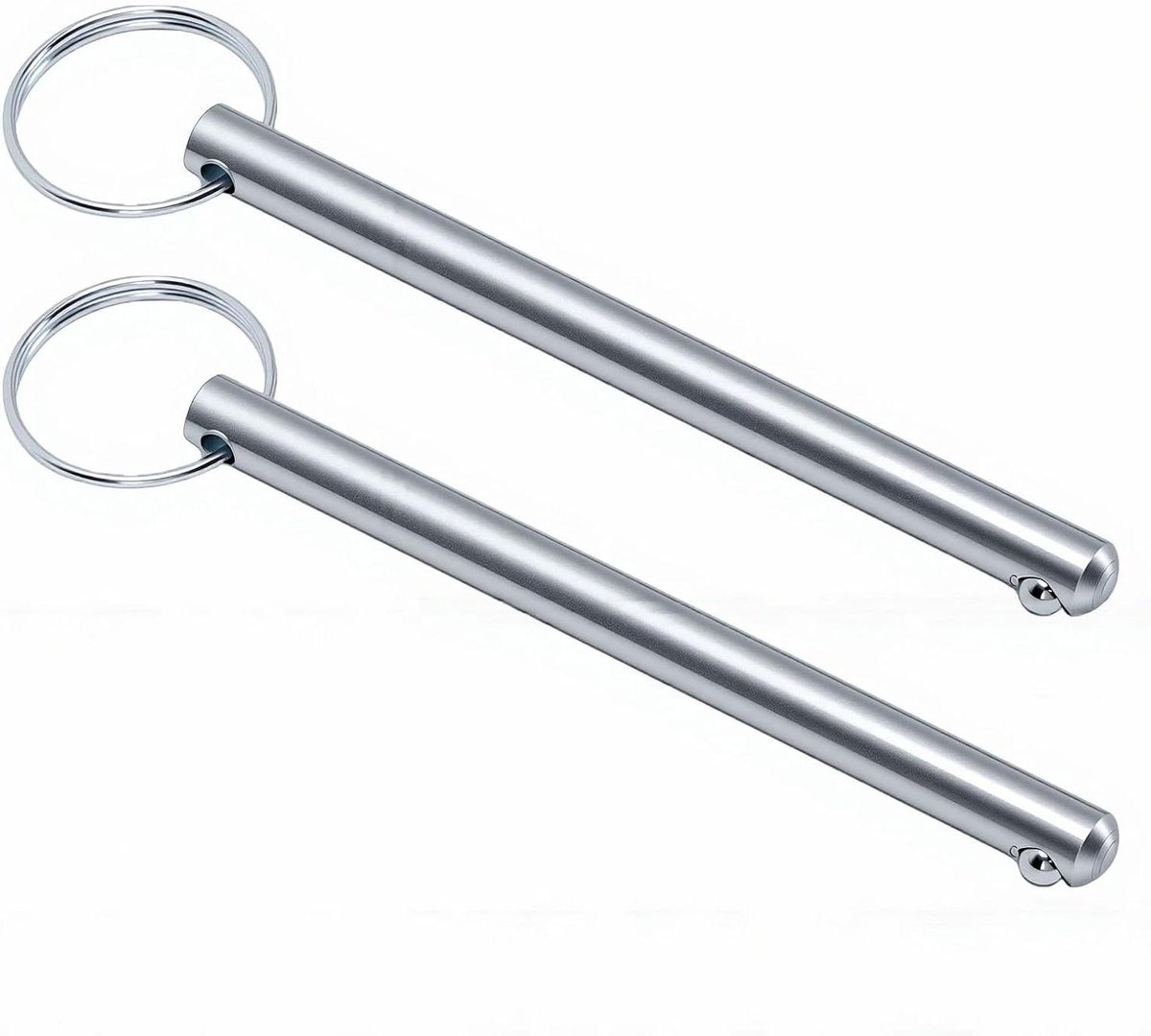 Gewichtselectiepin - Fitness pin - Gewichten aanpassen - Roestvrij staal - 90 mm - Zilver