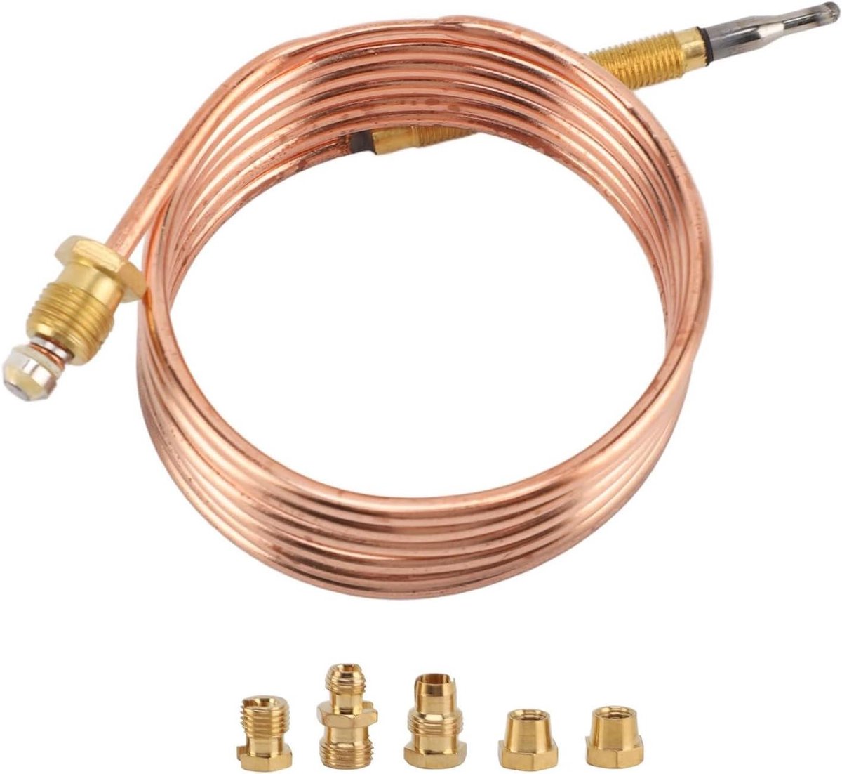 Vervangings Thermokoppel - Temperatuursensor Sonde - Apparaten Repareren - Hoge Nauwkeurigheid - 1200mm - Zilverkleurig