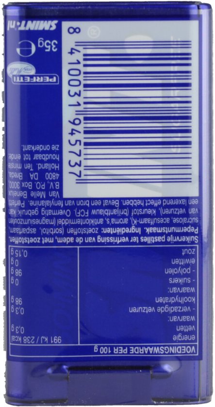Smint XL Peppermint - Frismakers - Suikervrij - 1x12stuks