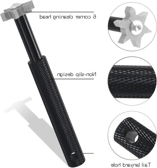 Golfclub Cleaner Gereedschapset - intrekbare golfclubborstel en 2 groefslijpergereedschap voor U & V-groeven, draagbare golfclubreinigingsset voor alle golfstrijkijzers voor mannen van BIG TEETH — afbeelding 2