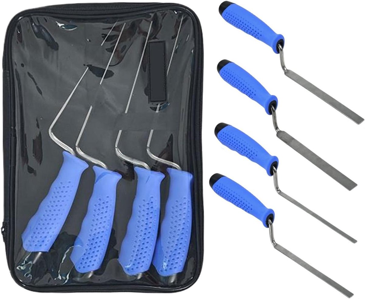 Metseltroffel Set - Cement Reparatie Gereedschap - Metselen en Pleisteren - Antislip Rubberen Handvat - 4 Delig - Niet gespecificeerd