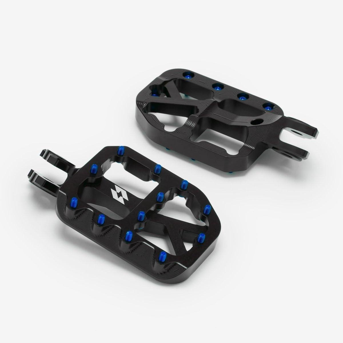 Voetsteunen Set - Motorsteunen Pinnen - Verbeteren Rijcomfort - Brede Stabiliteitscontrole - 10 g - Zwart Blauw