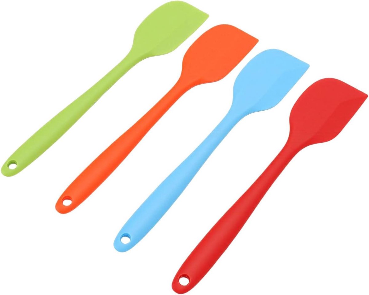 Siliconen Spatelset - Keuken spatels - Bakken en mengen - Naadloos ontwerp - 255 cm - Multicolor