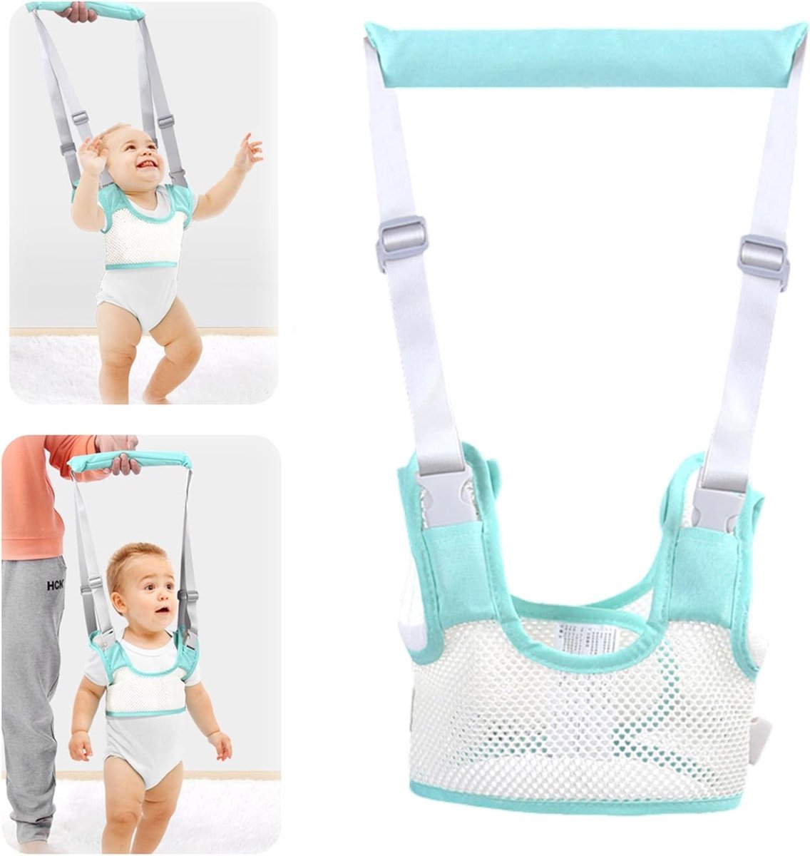 Ademende Peuter Veiligheidsgordel - Handheld Baby Walker voor Veiliger Leren Lopen