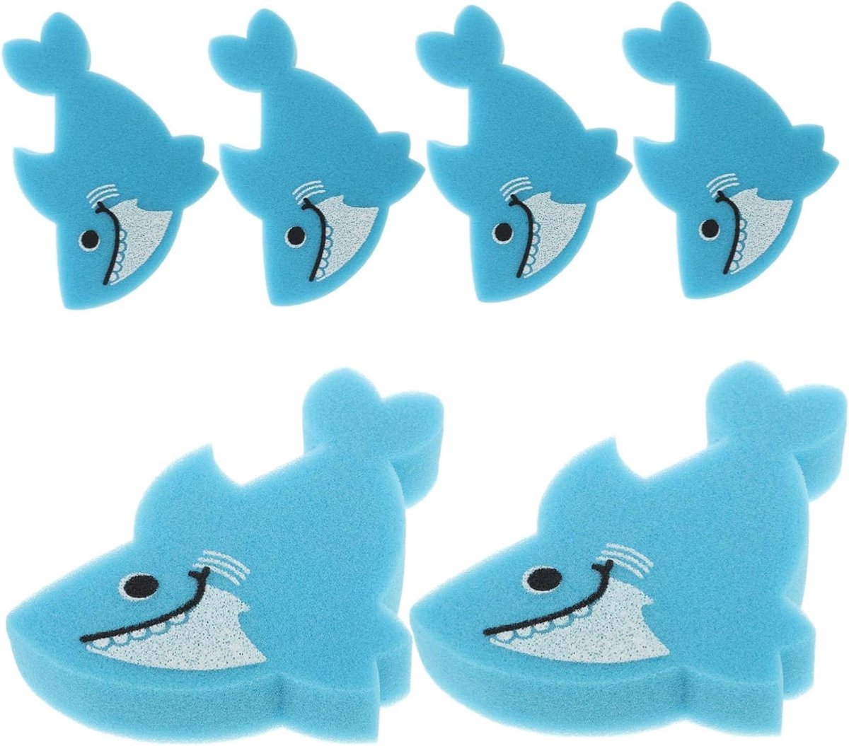 Bad Spons Kinderen - Bad Speelgoed - Schoonmaken - Zachte Exfoliatie - 17.5 cm - Blauw