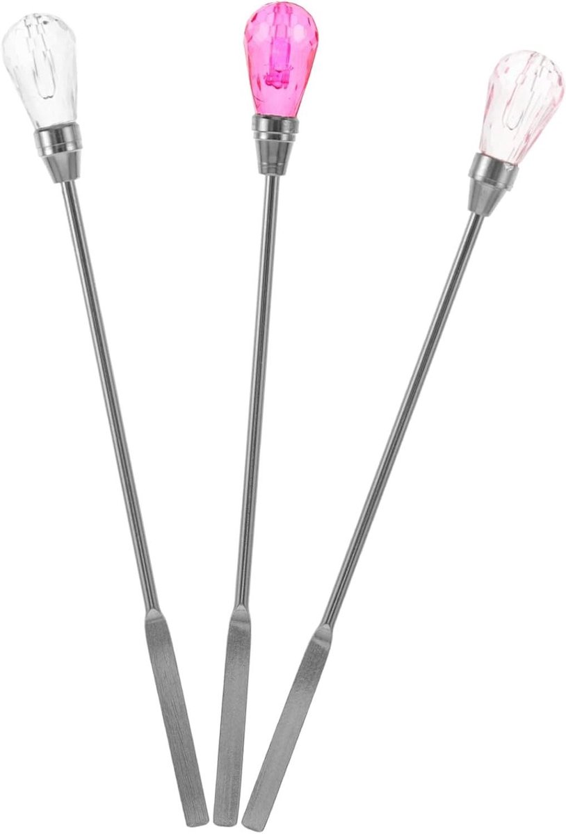 Wax Menglepel Set - Roerstaafjes Mengstokjes - Wax Segels Maken - Set van 3 Stuks - 10 cm - Assorti