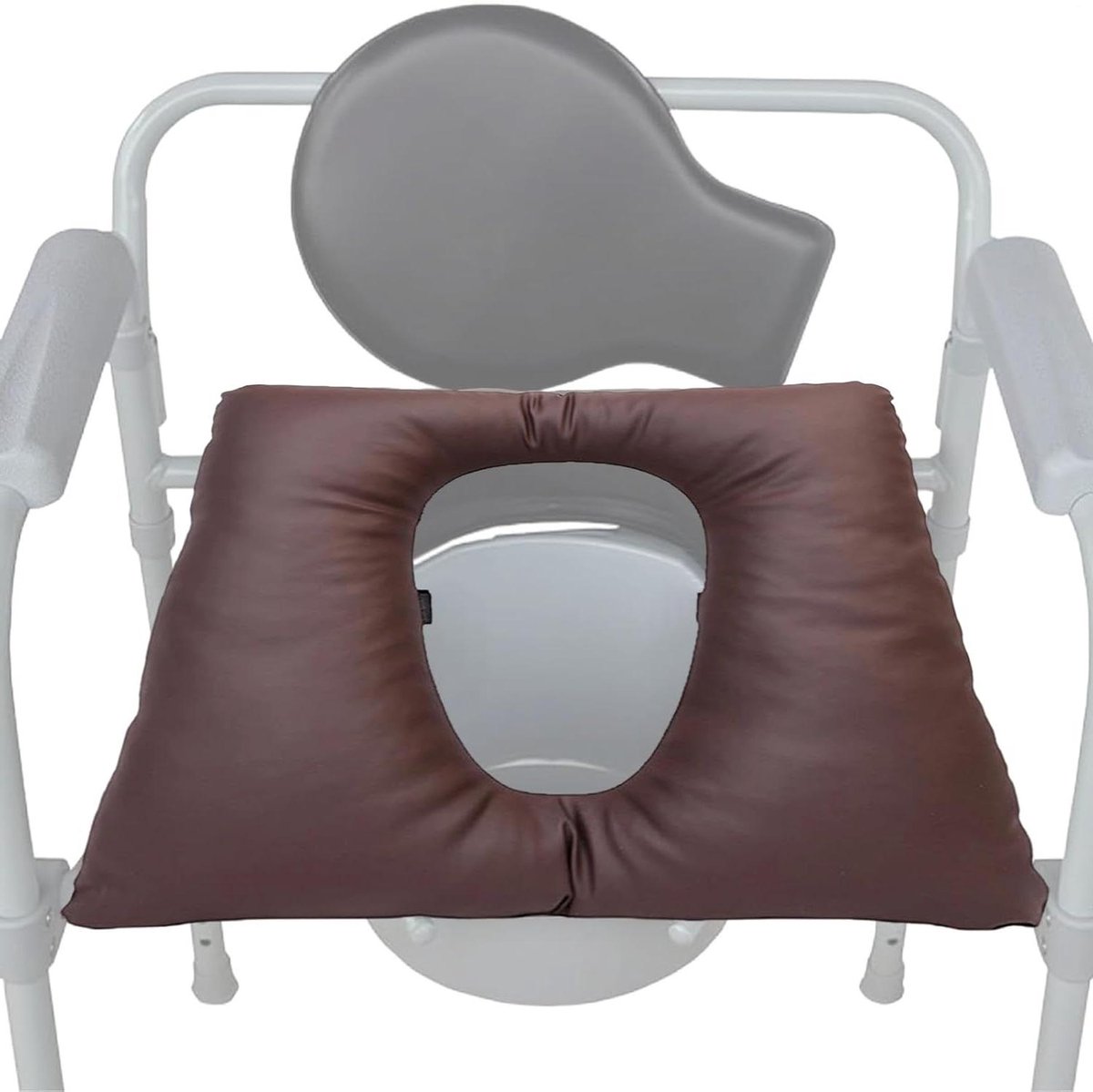 Toiletverhoger - Verhoogde zitting - Meer comfort - Antislip ontwerp - 42 x 42 x 8 cm - Zwart
