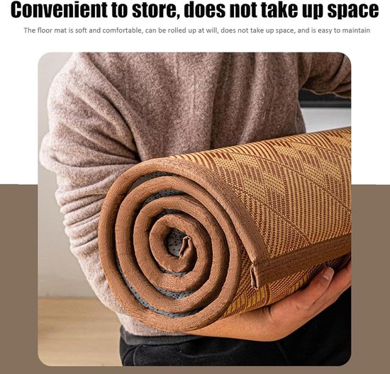 Japanse Futon Matras - Vloermatras Opvouwbaar - Flexibele Slaapplek - Ademend Rotan Oppervlak - 200x300cm - Niet gespecificeerd — afbeelding 4