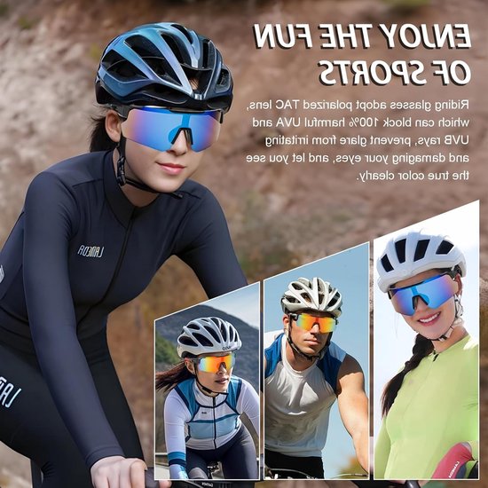 Solidchoice - Set van 2 Polariserende Fietsbrillen voor Buitenactiviteiten van Solidchoice — afbeelding 4