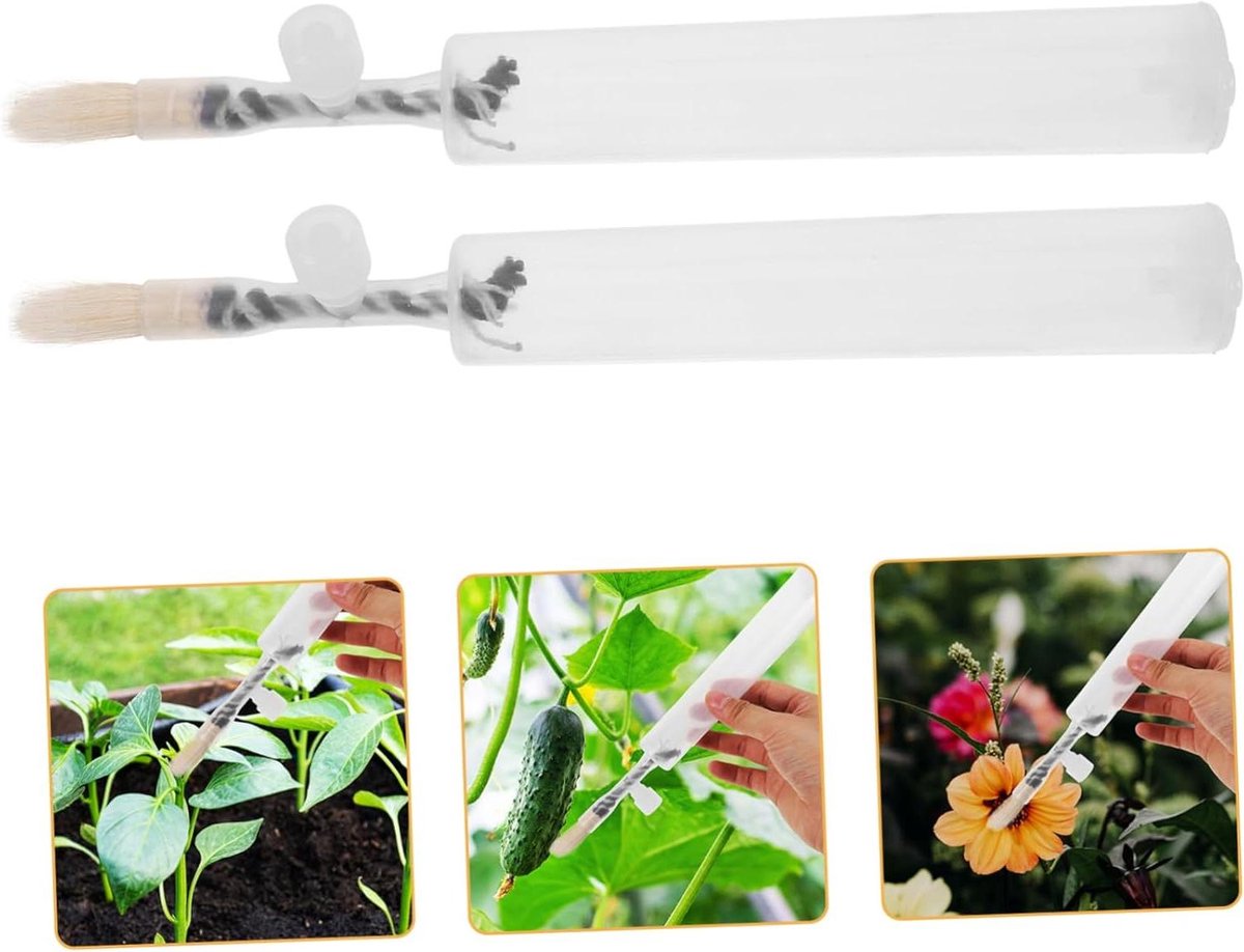 Bestuiver Pennen Set - Bestuivingsgereedschap - Gewassen Bestuiven - Handmatig Applicator - 22 cm - Zoals afgebeeld