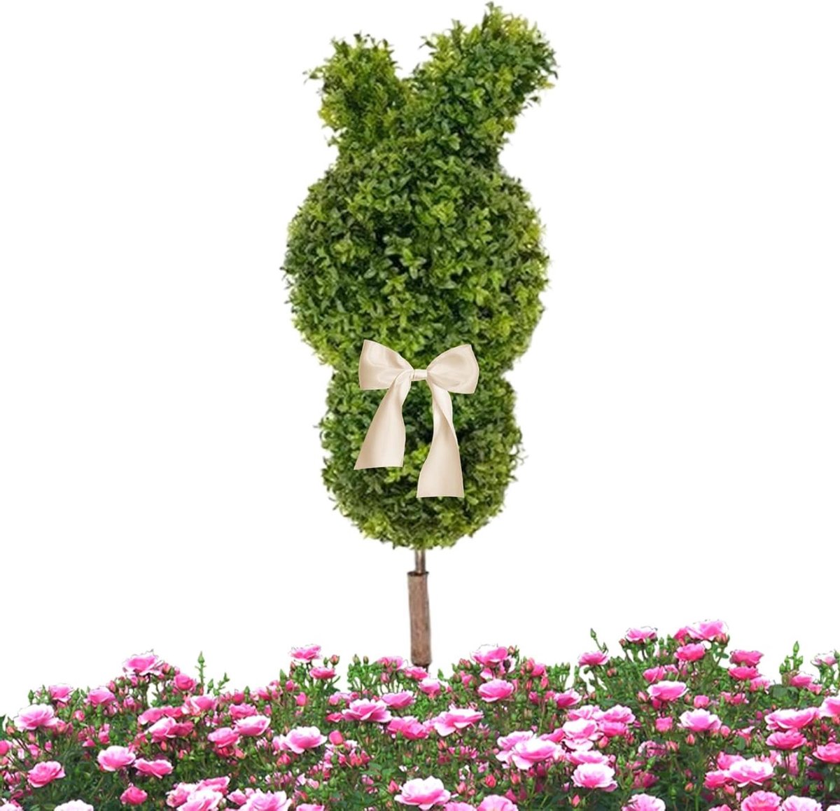 Nepplant Lentethem - Kunstboom Decoratie - Feestelijke Aankleding - Realistisch Bladontwerp - 30x28x30 cm - Groen