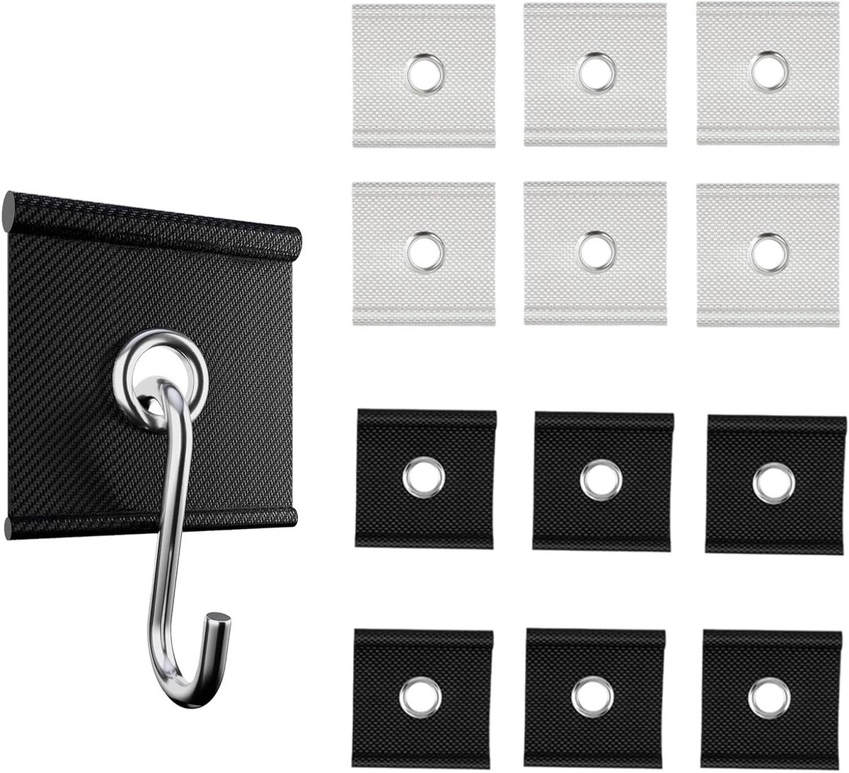 Set van 12 Tread Eyelets voor 5/6 mm en 7/8 mm - Tacker Haak, Tentaccessoires, Camping en Caravan Gebruik