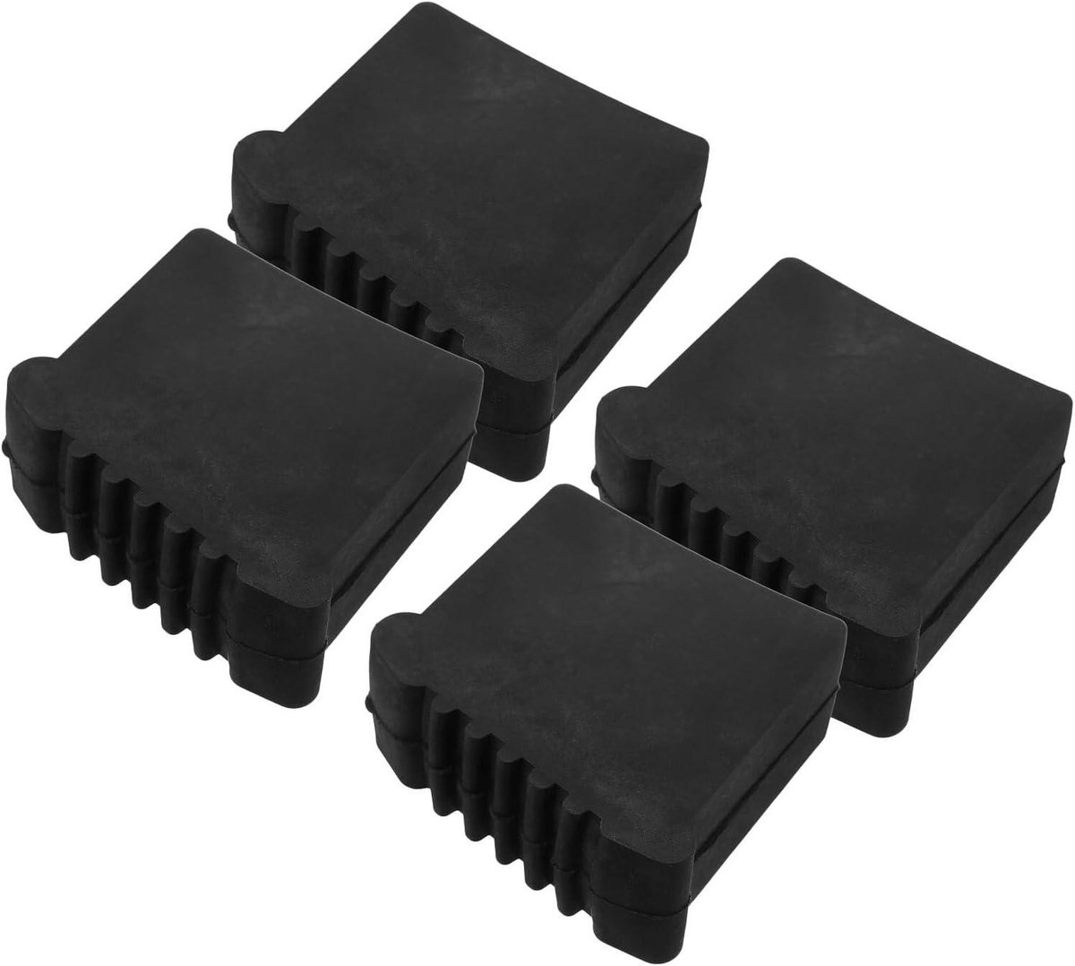 Laddervoeten - Trapladderbeschermers - Vloerbescherming - Antisliplaag - 8.80X8.00X3.50CM - Zwart