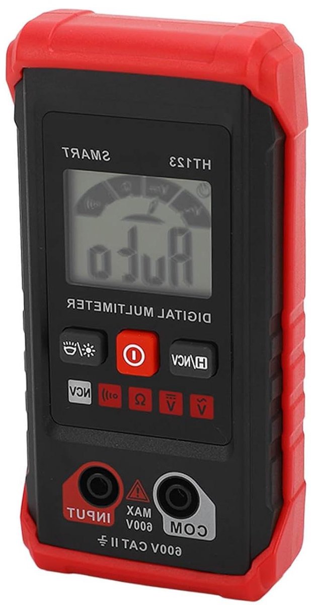 Digitale Multimeter - Spanningstester Meetinstrument - Elektrische Metingen - Contactloze Spanningsdetectie - 15 x 9 x 4 cm - Zwart