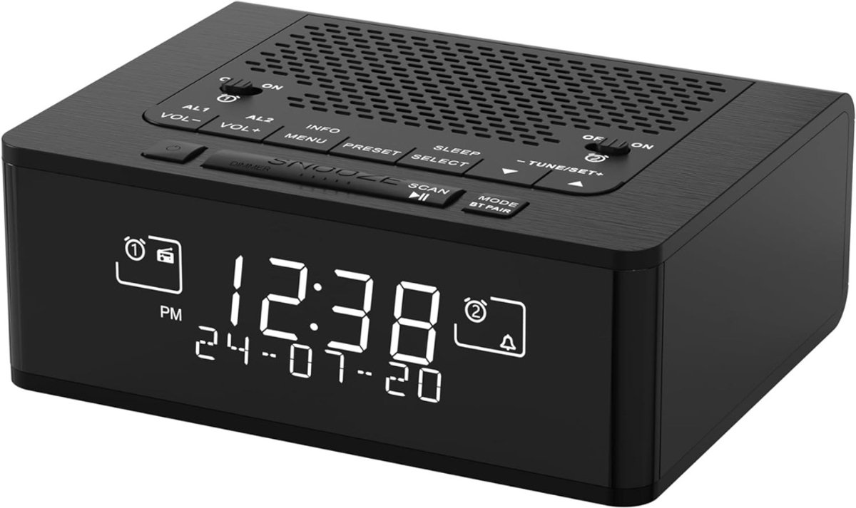 MRKK® Wekkerradio op Netstroom - Klokradio - DAB