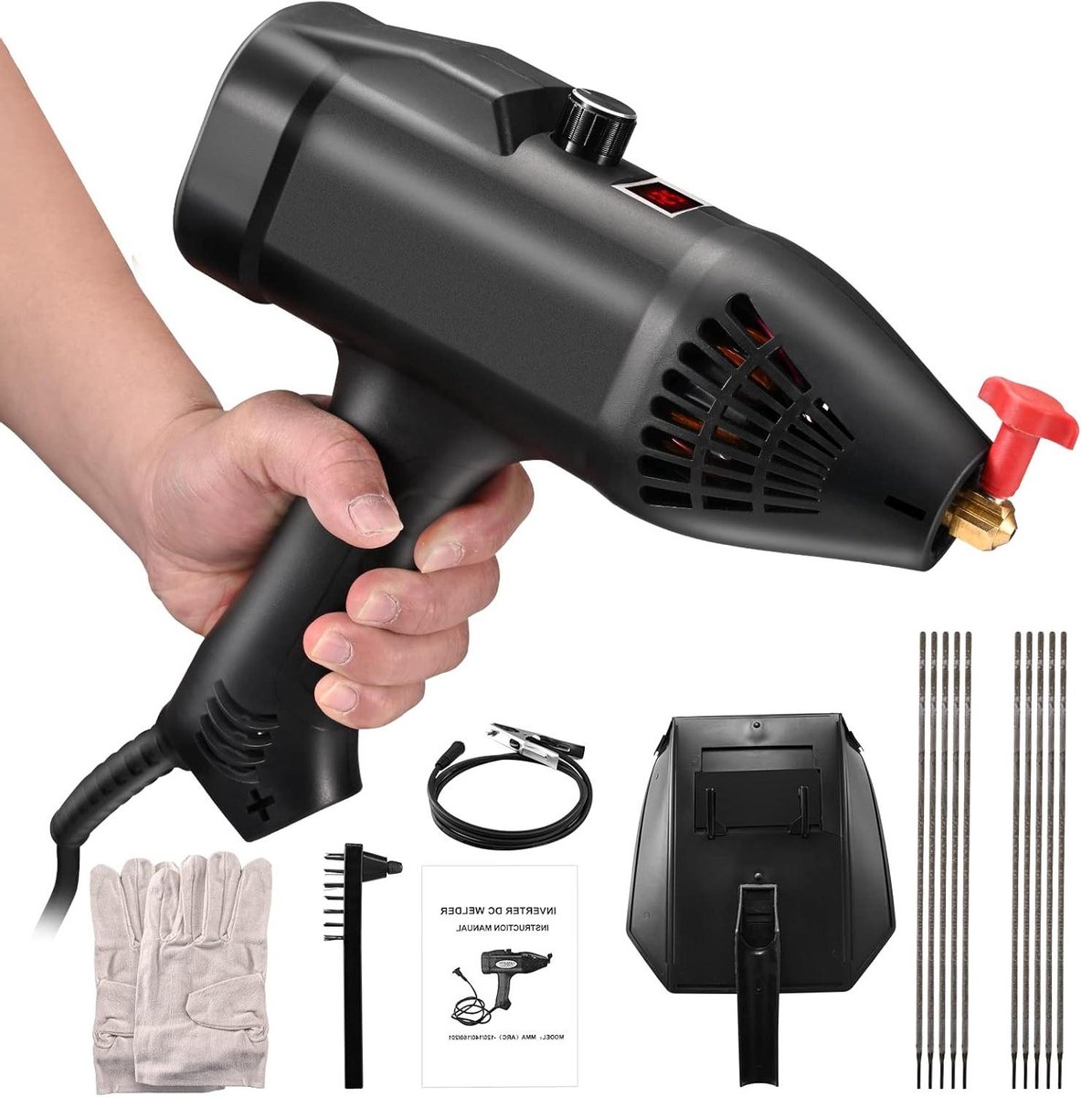 Lasapparaat - Stroombron - Metaal Bewerken - Draagbaar 1.5kg - 3000W - Zwart